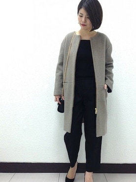 「Noble（ノーブル）のアイテム（バッグ）」を使った、yuriさん（レディース・156cm）の秋コーディネート