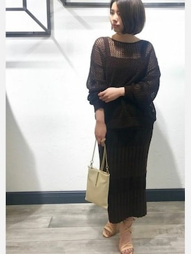 「Noble（ノーブル）のアイテム（ワンピース）」を使った、yuriさん（レディース・156cm）の春コーディネート