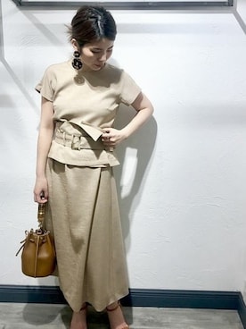 「Noble（ノーブル）のアイテム（ワンピース）」を使った、yuriさん（レディース・156cm）の春コーディネート