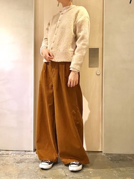 「caph（カーフ）のアイテム」を使った、えぐちさん（レディース・162cm）の秋コーディネート