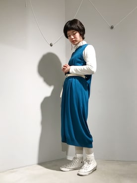 「caph（カーフ）のアイテム（アクセサリー）」を使った、えぐちさん（レディース・162cm）の冬コーディネート
