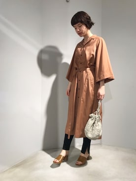 「アイテム（レギンス/スパッツ）」を使った、えぐちさん（レディース・162cm）の春コーディネート