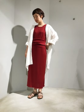 「INDIVIDUALIZED SHIRTS（インディビジュアライズドシャツ）のアイテム」を使った、えぐちさん（レディース・162cm）の春コーディネート