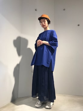 「プリーツ」｜えぐちさん（レディース・162cm）の夏コーディネート