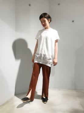 「caph（カーフ）のアイテム（パンツ）」を使った、えぐちさん（レディース・162cm）の夏コーディネート