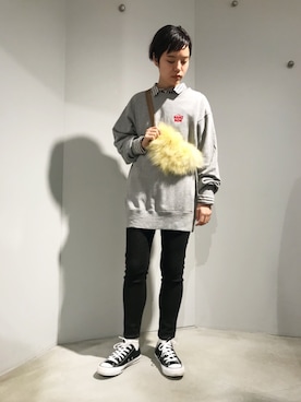 「caph（カーフ）のアイテム（パンツ）」を使った、えぐちさん（レディース・162cm）の秋コーディネート