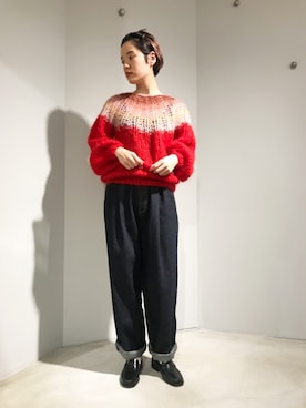 「Maiami（マイアミ）のアイテム」を使った、えぐちさん（レディース・162cm）の秋コーディネート