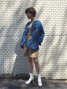 「note et silence （ノートエシロンス）のアイテム（パンツ）」を使った、えぐちさん（レディース・162cm）の春コーディネート