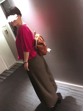 「XC（クロスシー）のアイテム」を使った、かなりーにょさん（レディース・161cm）の春コーディネート