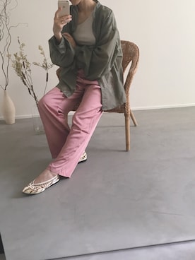 「AS KNOW AS plus（アズノゥアズプラス）のアイテム（パンプス）」を使った、mikachu さん（レディース・165cm）の春コーディネート