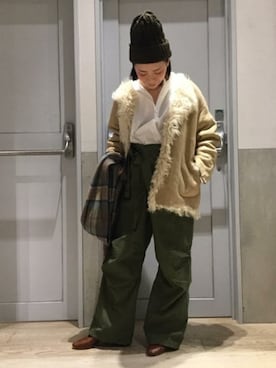 「アイテム（その他シューズ）」を使った、M.Kさん（レディース・158cm）の秋コーディネート