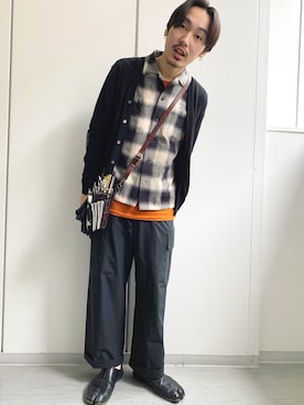 「美容師」｜「アイテム（スリッポン）」を使った、遠藤広陵さん（メンズ・167cm）の夏コーディネート