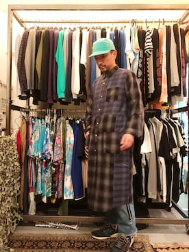 「MACKDADDY（マックダディー）のアイテム（パンツ）」を使った、nmfn1313さん（メンズ・172cm）の秋コーディネート