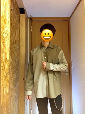 「Lui's（ルイス）のアイテム（ノーカラージャケット）」を使った、未完くんさん（メンズ・170cm）の春コーディネート