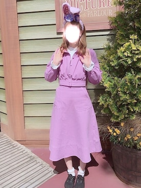 「TITTY&CO.（ティティーアンドコー）のアイテム（ブルゾン）」を使った、rmiさん（レディース・160cm）の春コーディネート