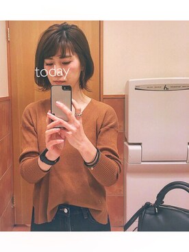 「CONVERSE（コンバース）のconverse（コンバース） ALL STAR OX（オールスターOX）（スニーカー）」を使った、MFさん（レディース・155cm）の冬コーディネート