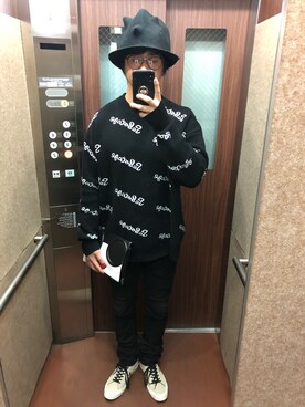 「アイテム（クラッチバッグ）」を使った、Masaさん（メンズ・176cm・30代）の冬コーディネート