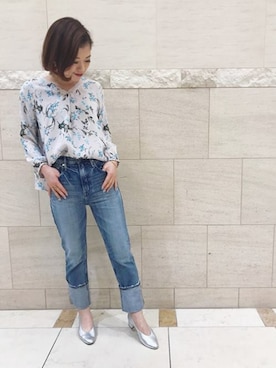 「SHIPS（シップス）のアイテム（パンプス）」を使った、西澤さん（レディース・159cm）の冬コーディネート