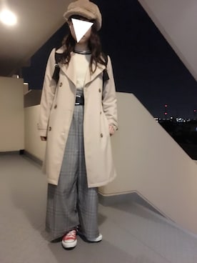 「CONVERSE（コンバース）のconverse（コンバース） ALL STAR OX（オールスターOX）（スニーカー）」を使った、riipさん（レディース・158cm）の秋コーディネート