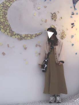 「chambre de charme（シャンブルドゥシャーム）のアイテム（ノーカラージャケット）」を使った、riipさん（レディース・158cm）の秋コーディネート