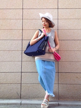 「PAPILLONNER（パピヨネ）のアイテム」を使った、minimi_nln0804 さん（レディース・151cm）の春コーディネート