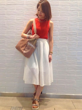 「PAPILLONNER（パピヨネ）のアイテム」を使った、minimi_nln0804 さん（レディース・151cm）の春コーディネート