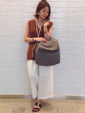 「PAPILLONNER（パピヨネ）のアイテム」を使った、minimi_nln0804 さん（レディース・151cm）の夏コーディネート