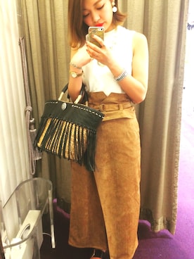 「PAPILLONNER（パピヨネ）のアイテム」を使った、minimi_nln0804 さん（レディース・151cm）の夏コーディネート