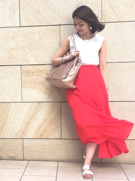 「PAPILLONNER（パピヨネ）のアイテム（シューズ）」を使った、minimi_nln0804 さん（レディース・151cm）の春コーディネート