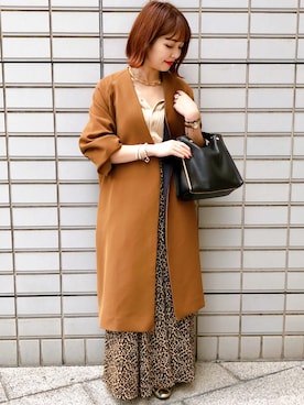 「PAPILLONNER（パピヨネ）のアイテム（ジャケット/アウター）」を使った、minimi_nln0804 さん（レディース・151cm）の秋コーディネート