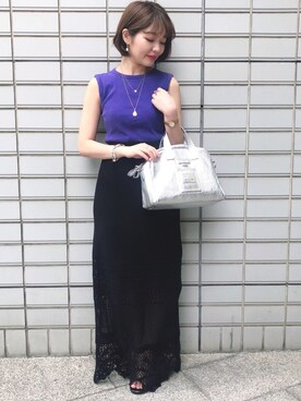 「PAPILLONNER（パピヨネ）のアイテム（シューズ）」を使った、minimi_nln0804 さん（レディース・151cm）の春コーディネート