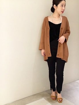 「Noble（ノーブル）のアイテム（サンダル）」を使った、aoiさん（レディース・162cm）の秋コーディネート