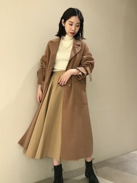「Noble（ノーブル）のアイテム（その他アウター）」を使った、aoiさん（レディース・162cm）の秋コーディネート