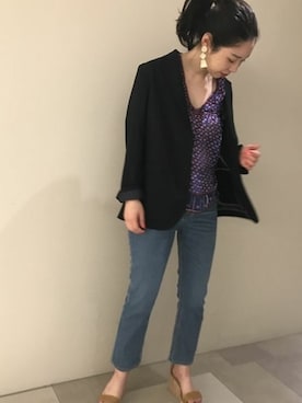 「Noble（ノーブル）のアイテム（その他アウター）」を使った、aoiさん（レディース・162cm）の春コーディネート