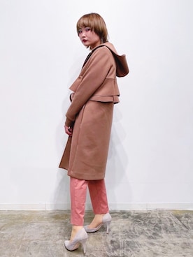 「アイテム（その他アウター）」を使った、ちゃまさん（レディース・155cm・20代）の冬コーディネート