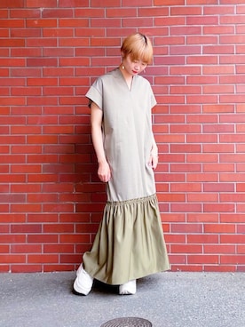 「Avail（アベイル）のアイテム（シューズ）」を使った、ちゃまさん（レディース・155cm）の夏コーディネート