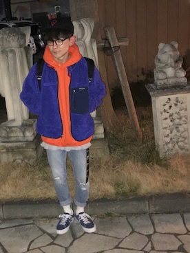 「ORANGE TAB（オレンジタブ）のアイテム」を使った、shogoさん（メンズ・160cm）の冬コーディネート