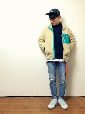 「ORANGE TAB（オレンジタブ）のアイテム」を使った、shogoさん（メンズ・160cm）の冬コーディネート