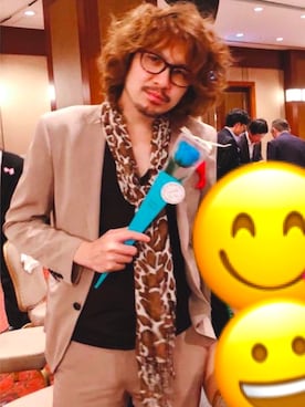 「パーティースタイル」｜「アイテム（セットアップ）」を使った、hzgさん（メンズ・173cm）の夏コーディネート