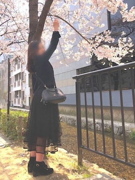 「one way（ワンウェイ）のアイテム（シューズ）」を使った、なぁさん（レディース・157cm）の春コーディネート