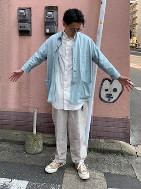 「Days（デイズ）のアイテム（カバーオール）」を使った、ikoan811さん（メンズ・177cm）の春コーディネート