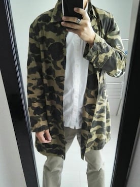 「A BATHING APE（アベイシングエイプ）のアイテム（その他アウター）」を使った、jjjjjjkkkk さん（メンズ・172cm）の春コーディネート