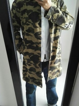 「A BATHING APE（アベイシングエイプ）のアイテム（その他アウター）」を使った、jjjjjjkkkk さん（メンズ・172cm）の春コーディネート