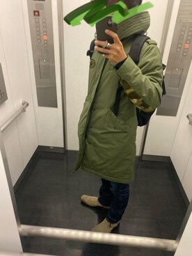 「A BATHING APE（アベイシングエイプ）のアイテム（モッズコート）」を使った、jjjjjjkkkk さん（メンズ・172cm）の秋コーディネート