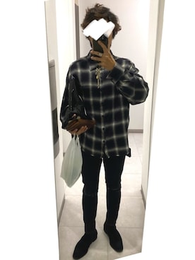 「アイテム（財布、ブラウン系）」を使った、jjjjjjkkkk さん（メンズ・172cm）の冬コーディネート