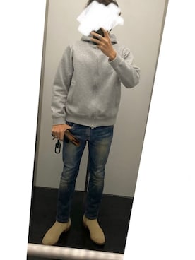 「アイテム（財布、ブラウン系）」を使った、jjjjjjkkkk さん（メンズ・172cm）の春コーディネート
