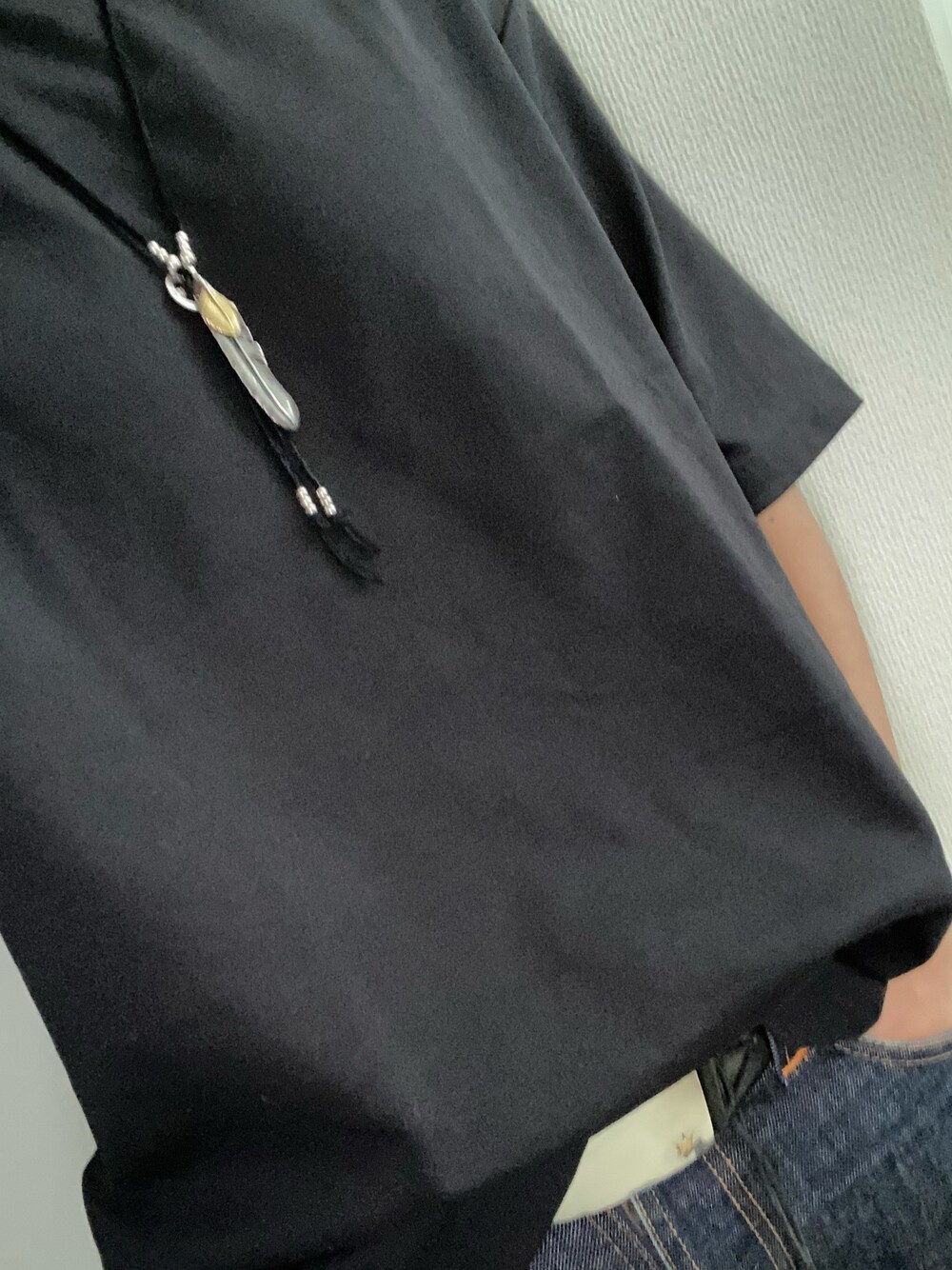 「シンプル、休日スタイル」｜「UNIQLOのアイテム（Tシャツ/カットソー、ブラック系）」を使った、jjjjjjkkkk さん（メンズ・172cm）の秋コーディネートの1枚目の写真