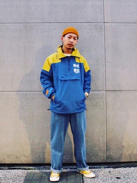 「NIKE（ナイキ）のアイテム（その他）」を使った、蔡阿翰さん（メンズ・175cm）の秋コーディネート