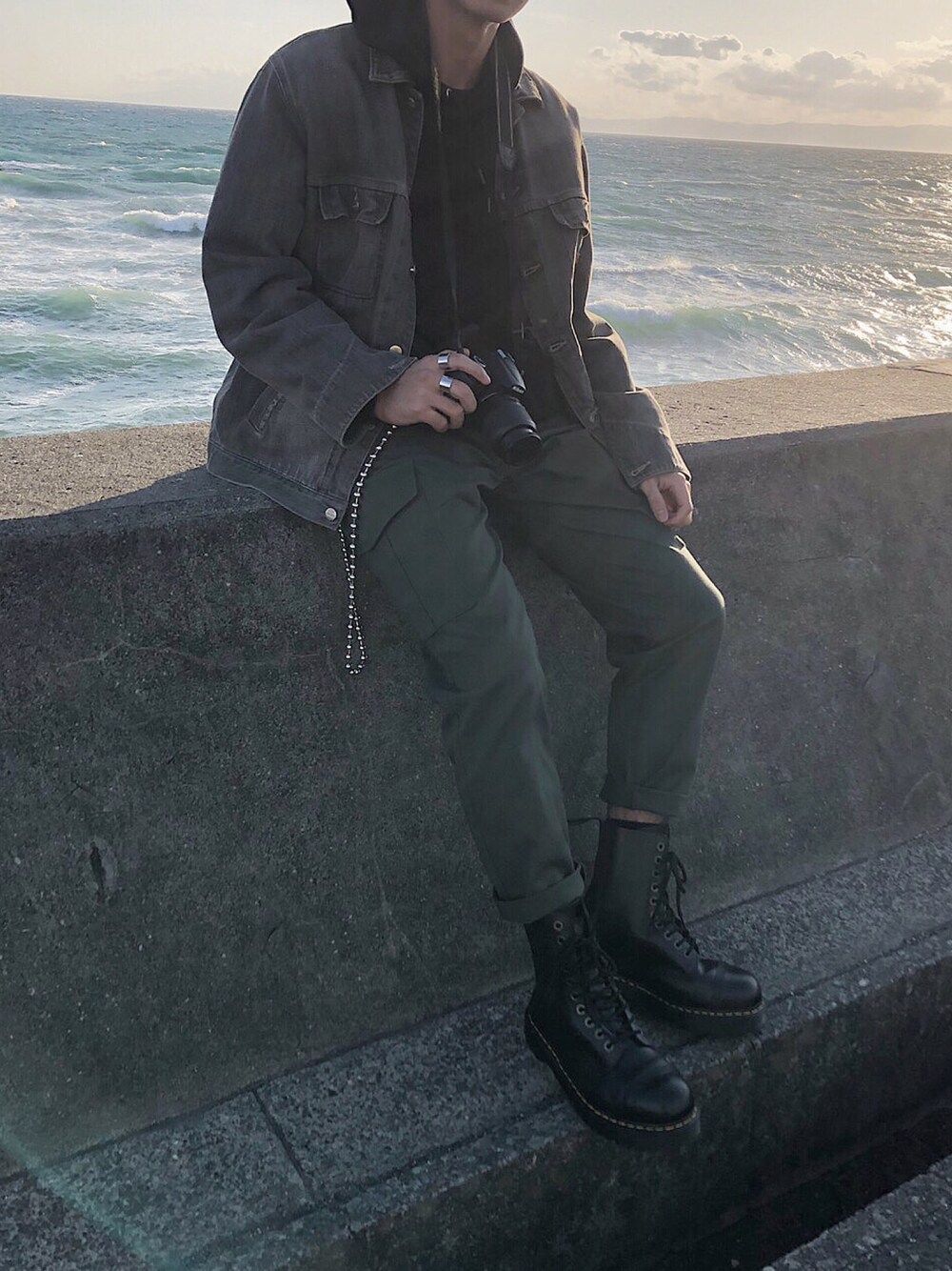 Carhartt グレー デニムジャケット RARE Carhartt Detroit Jacket MEDIUM J97 Gravel Grey GVL Blanket