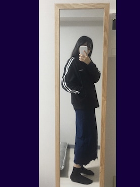 「NERDY（ノルディ）のアイテム（スタジャン）」を使った、heysis-さん（レディース・165cm）の春コーディネート